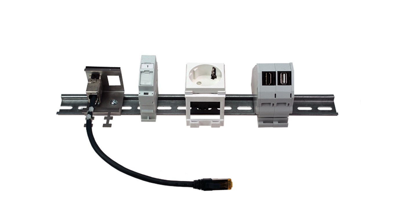 Hutschienenmontage, Schaltschrank